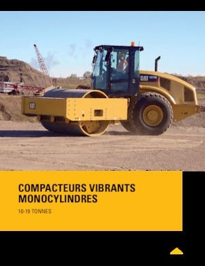 Compattatori stradali vibranti monotamburo Caterpillar CS74B