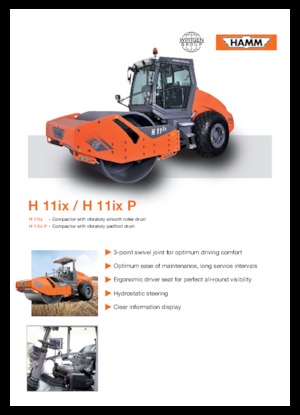 Compattatori stradali vibranti monotamburo Hamm H 11 ix
