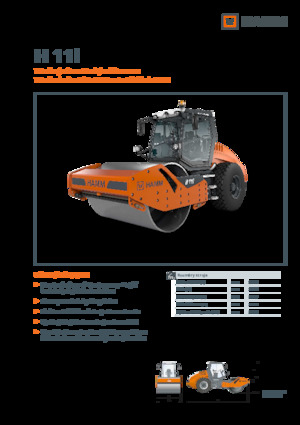 Compattatori stradali vibranti monotamburo Hamm H 11i