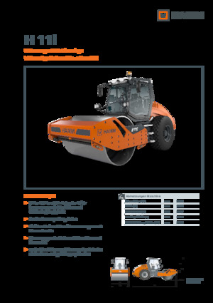Compattatori stradali vibranti monotamburo Hamm H 11i