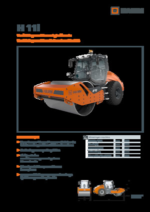 Compattatori stradali vibranti monotamburo Hamm H 11i