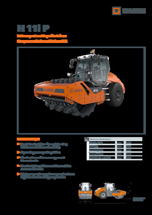 Compattatori stradali vibranti monotamburo Hamm H 11i P