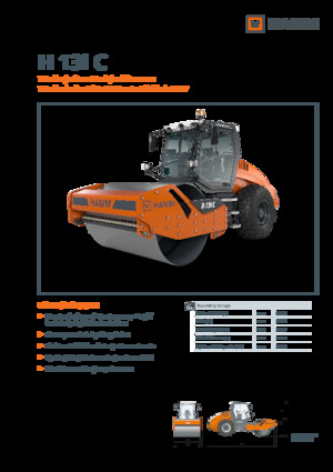 Compattatori stradali vibranti monotamburo Hamm H 13i C