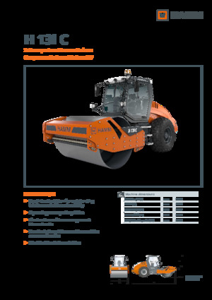 Compattatori stradali vibranti monotamburo Hamm H 13i C