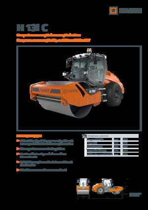 Compattatori stradali vibranti monotamburo Hamm H 13i C