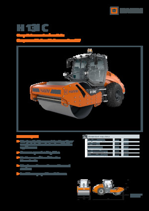 Compattatori stradali vibranti monotamburo Hamm H 13i C