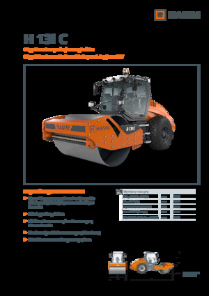 Compattatori stradali vibranti monotamburo Hamm H 13i C