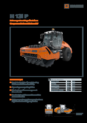 Compattatori stradali vibranti monotamburo Hamm H 13i P