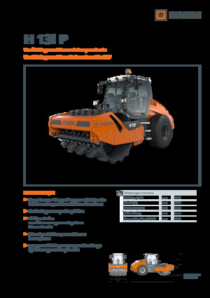 Compattatori stradali vibranti monotamburo Hamm H 13i P