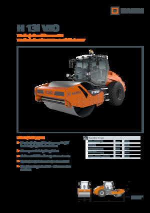 Compattatori stradali vibranti monotamburo Hamm H 13i VIO