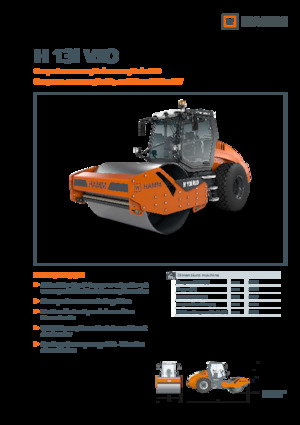 Compattatori stradali vibranti monotamburo Hamm H 13i VIO