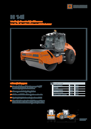 Compattatori stradali vibranti monotamburo Hamm H 14i