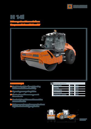 Compattatori stradali vibranti monotamburo Hamm H 14i