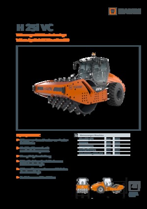 Compattatori stradali vibranti monotamburo Hamm H 25i VC