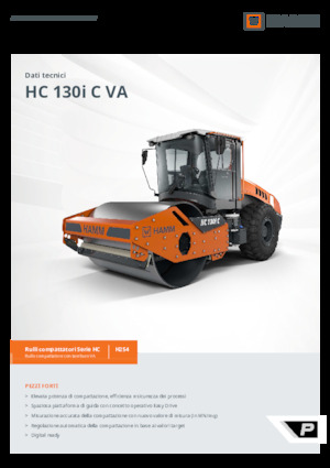 Compattatori stradali vibranti monotamburo Hamm HC 130i C VA