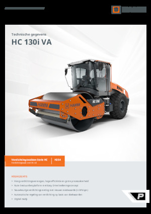 Compattatori stradali vibranti monotamburo Hamm HC 130i VA