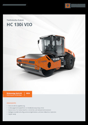 Compattatori stradali vibranti monotamburo Hamm HC 130i VIO