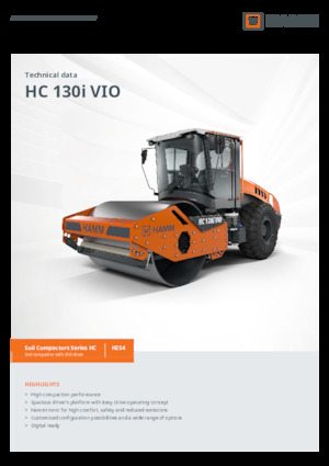 Compattatori stradali vibranti monotamburo Hamm HC 130i VIO
