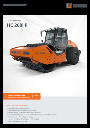 Compattatori stradali vibranti monotamburo Hamm HC 268i P
