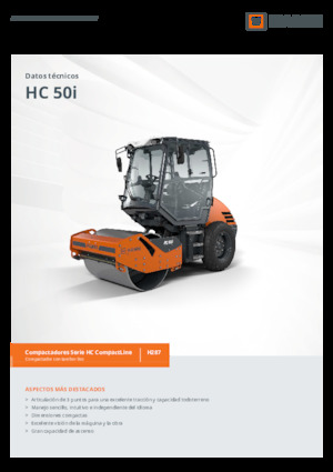 Compattatori stradali vibranti monotamburo Hamm HC 50i