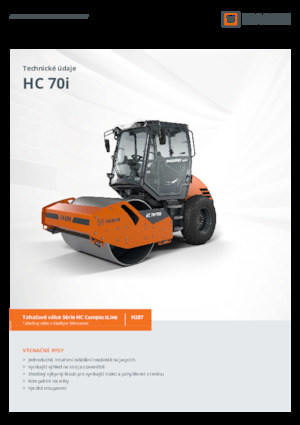 Compattatori stradali vibranti monotamburo Hamm HC 70i
