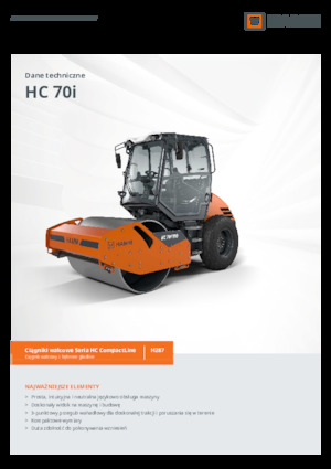 Compattatori stradali vibranti monotamburo Hamm HC 70i