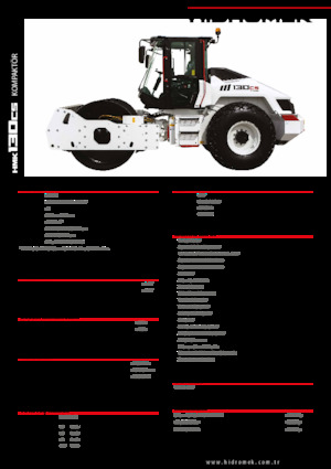 Compattatori stradali vibranti monotamburo Hidromek HMK 130 CS