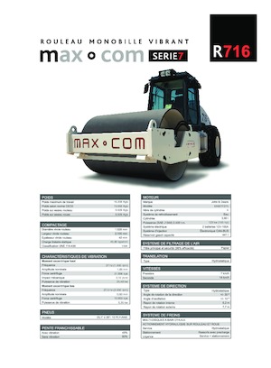 Compattatori stradali vibranti monotamburo Max-Com R 716