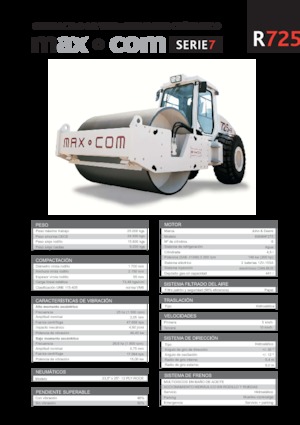 Compattatori stradali vibranti monotamburo Max-Com R 725