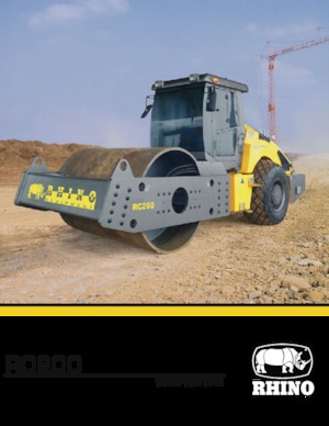 Compattatori stradali vibranti monotamburo RHINO RC200