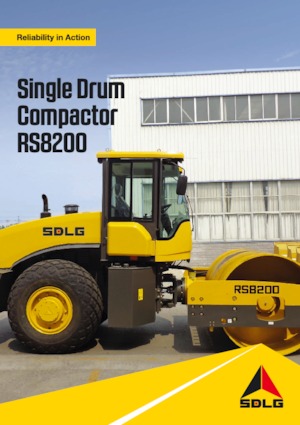 Compattatori stradali vibranti monotamburo SDLG RS8200