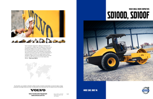 Compattatori stradali vibranti monotamburo Volvo SD100D