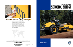 Compattatori stradali vibranti monotamburo Volvo SD105DX