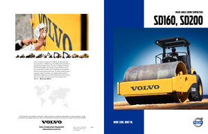 Compattatori stradali vibranti monotamburo Volvo SD200DX