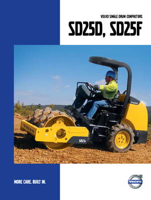 Compattatori stradali vibranti monotamburo Volvo SD25D