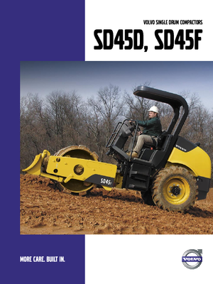 Compattatori stradali vibranti monotamburo Volvo SD45F