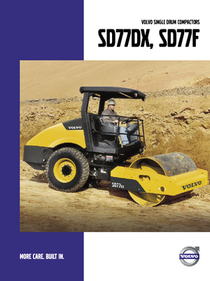 Compattatori stradali vibranti monotamburo Volvo SD77DX