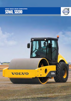 Compattatori stradali vibranti monotamburo Volvo SD200