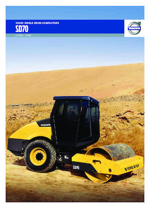 Compattatori stradali vibranti monotamburo Volvo SD70