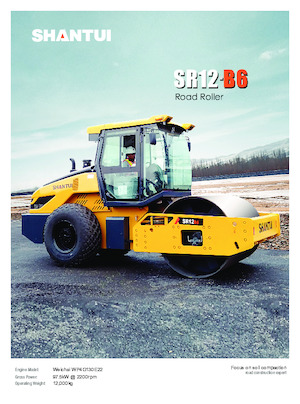 Compattatori stradali vibranti monotamburo Shantui SR12-B6