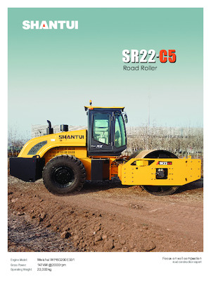 Compattatori stradali vibranti monotamburo Shantui SR22-C5