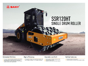 Compattatori stradali vibranti monotamburo Sany SSR120HT