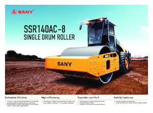 Compattatori stradali vibranti monotamburo Sany SSR140AC-8
