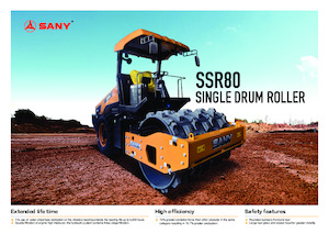 Compattatori stradali vibranti monotamburo Sany SSR80 