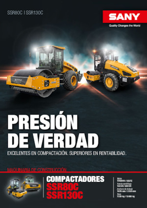 Compattatori stradali vibranti monotamburo Sany SSR80C