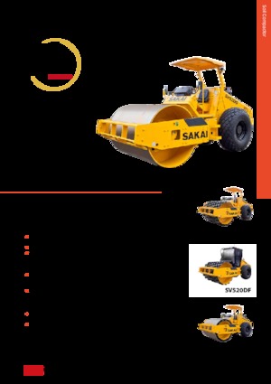 Compattatori stradali vibranti monotamburo Sakai SV520D