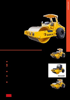 Compattatori stradali vibranti monotamburo Sakai SV530TF 