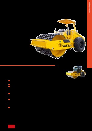Compattatori stradali vibranti monotamburo Sakai SV630T 