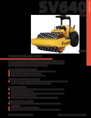 Compattatori stradali vibranti monotamburo Sakai SV640T