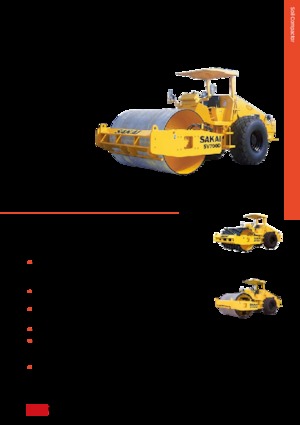 Compattatori stradali vibranti monotamburo Sakai SV700T